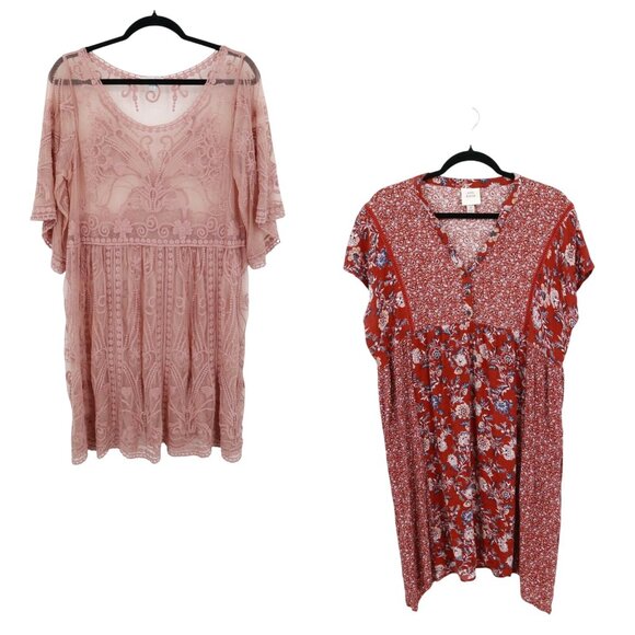 Bohemian Top Bundle Womens M Multi Ethereal Hippie Cottage Granny Romantic Beach - Picture 1 of 13